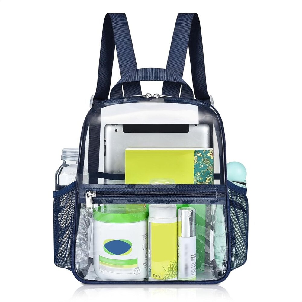 Small Clear Backpack, Stadium Approved 12x12x6 Cl… - image 1